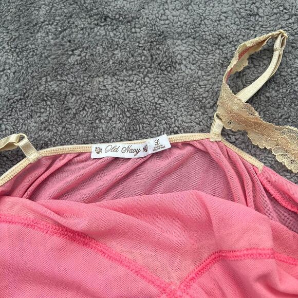 Y2K vintage Old Navy cami pink mesh - Picture 3 of 7